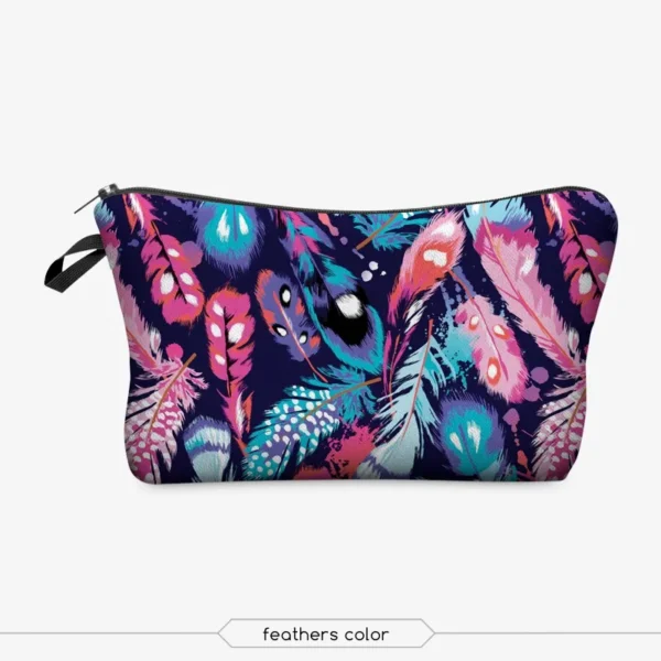 Sexy Red Lips Pattern Printed Cosmetic Bag Lady Fashion organizer bag Pouch For Trip Hot Sale Makeup Bag for Women