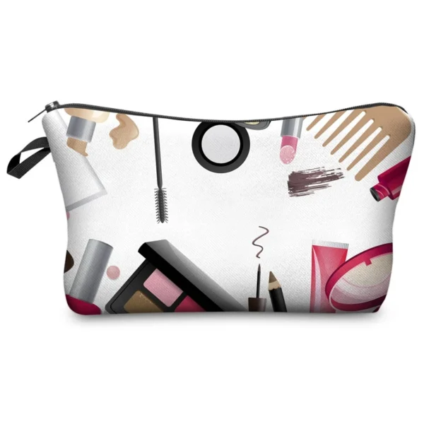 Sexy Red Lips Pattern Printed Cosmetic Bag Lady Fashion organizer bag Pouch For Trip Hot Sale Makeup Bag for Women