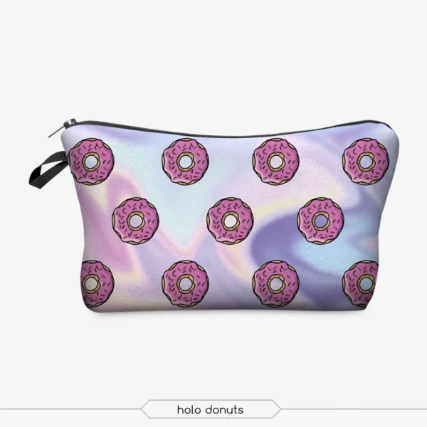 Sexy Red Lips Pattern Printed Cosmetic Bag Lady Fashion organizer bag Pouch For Trip Hot Sale Makeup Bag for Women