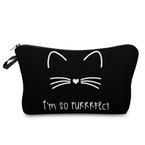 Sexy Red Lips Pattern Printed Cosmetic Bag Lady Fashion organizer bag Pouch For Trip Hot Sale Makeup Bag for Women