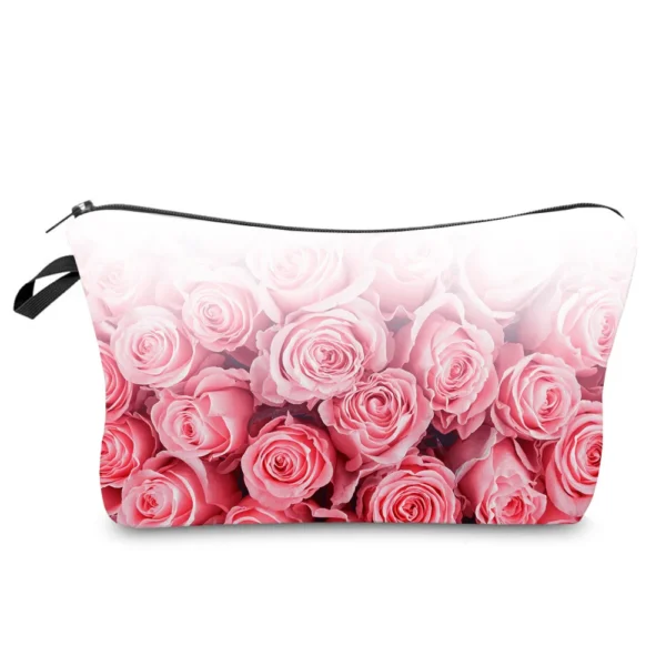 Sexy Red Lips Pattern Printed Cosmetic Bag Lady Fashion organizer bag Pouch For Trip Hot Sale Makeup Bag for Women