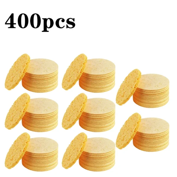 50-1000PCS Compress Face Wash Puff Natural Wood Pulp Sponge Face Wash Puff Foaming Face Puff Cosmetic Puff Face Cleansing Sponge
