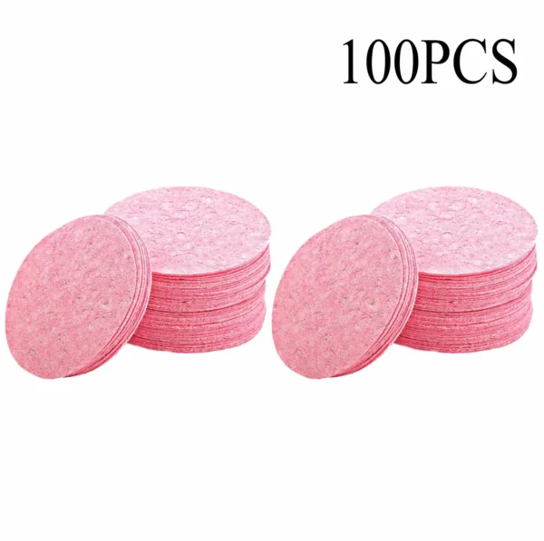 Compress Face Wash Puff Natural Wood Pulp Sponge Face Wash Puff Foaming Face Puff Cosmetic Puff Face Cleansing Sponge