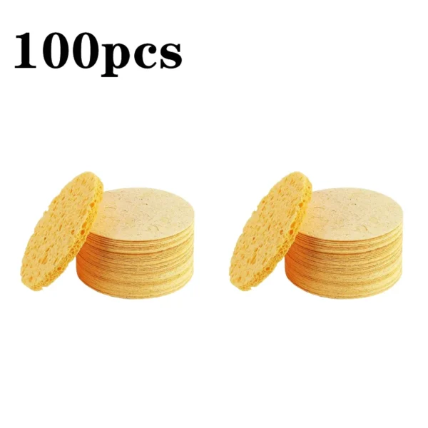 50-1000PCS Compress Face Wash Puff Natural Wood Pulp Sponge Face Wash Puff Foaming Face Puff Cosmetic Puff Face Cleansing Sponge