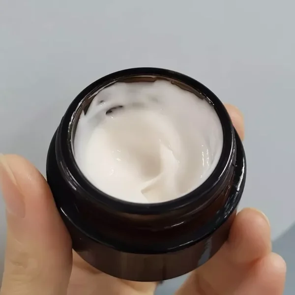 60ml Amber Brown Round Glass Cosmetic Jar Face Cream Refillable Bottle Portable Travel Face Cream Cosmetic Container Accessories
