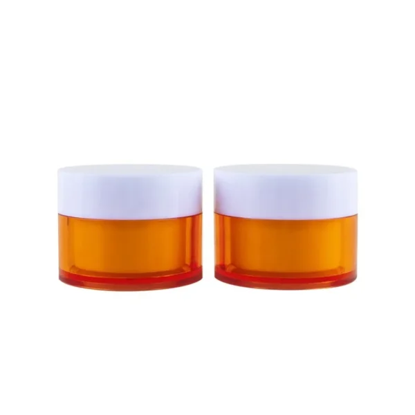 30g Amber Brown Glass Cosmetic Jar Face Cream Bottles Portable Travel Face Cream Cosmetic Container Accessories