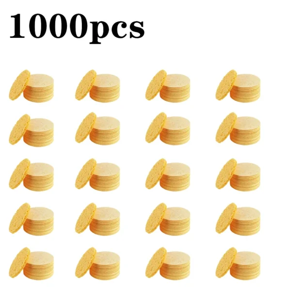 50-1000PCS Compress Face Wash Puff Natural Wood Pulp Sponge Face Wash Puff Foaming Face Puff Cosmetic Puff Face Cleansing Sponge