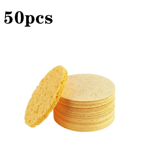 50-1000PCS Compress Face Wash Puff Natural Wood Pulp Sponge Face Wash Puff Foaming Face Puff Cosmetic Puff Face Cleansing Sponge