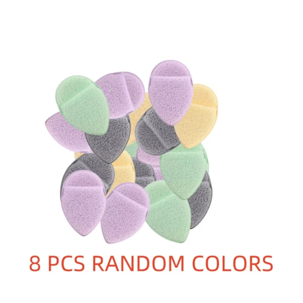 4/8/16pcs Face powder puff Natural Wood Pulp Sponge Face Wash Puff Foaming Face Puff Cosmetic Puff Face Cleansing Sponge
