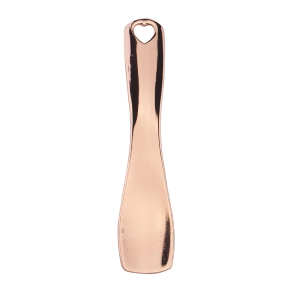 Metal Zinc Reusable Face Gold Silver Body Makeup Mask Cream Spoon Cosmetic Spoons Cosmetic Spatula Curved Scoop