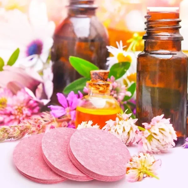 Compress Face Wash Puff Natural Wood Pulp Sponge Face Wash Puff Foaming Face Puff Cosmetic Puff Face Cleansing Sponge