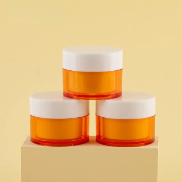 30g Amber Brown Glass Cosmetic Jar Face Cream Bottles Portable Travel Face Cream Cosmetic Container Accessories