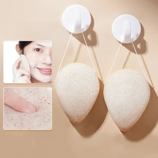 Make Up Removal Water Drop Walnut Seeds Bath Sponge Beauty Women Face Deep Cleaning Pads Reusable Soft Face Wash Puff Cosmetic