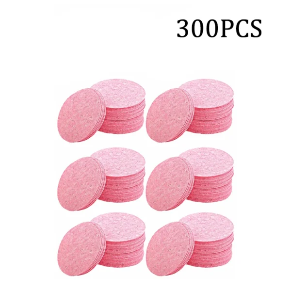 Compress Face Wash Puff Natural Wood Pulp Sponge Face Wash Puff Foaming Face Puff Cosmetic Puff Face Cleansing Sponge