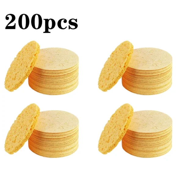 50-1000PCS Compress Face Wash Puff Natural Wood Pulp Sponge Face Wash Puff Foaming Face Puff Cosmetic Puff Face Cleansing Sponge